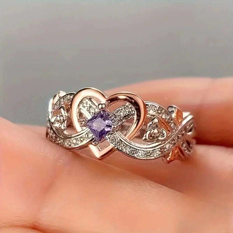 Anello Violetheart Oro e Argento