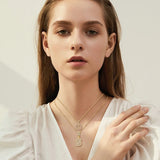 Set di Collane con Iniziali in Oro Elegante