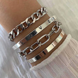 Set Bracciali Élan Mercer in Oro Bianco