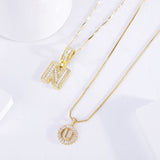 Set di Collane con Iniziale in Moissanite