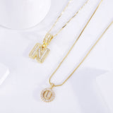 Set di Collane con Iniziali in Oro Elegante