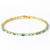 Bracciale Elegante in Turchese Naturale e Oro