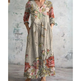 ELEANOR | ABITO MAXI FLOREALE VINTAGE