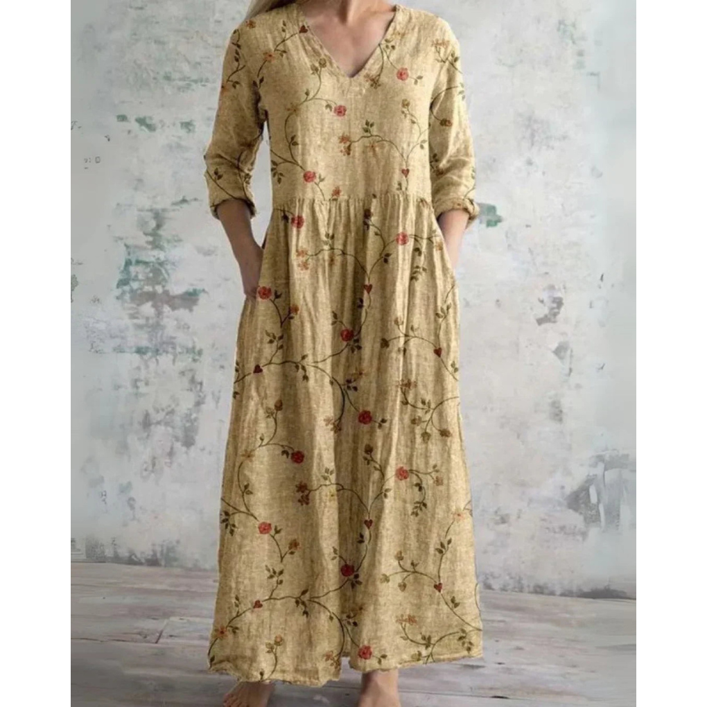 ELEANOR | ABITO MAXI FLOREALE VINTAGE