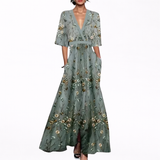 Alma | Abito lungo elegante a fiori