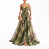 Giselle | Abito maxi incantevole con stampa floreale
