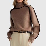 Donna | Maglione Elegante con Collo Alto