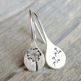 Vintage Silver Floral Earrings