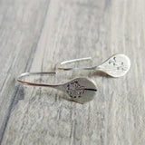 Vintage Silver Floral Earrings