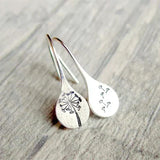 Vintage Silver Floral Earrings
