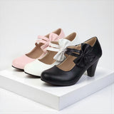Scarpe con tacco Bella a fiocco