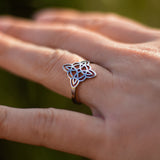 Anello Regolabile "Protezione Eterna" - Nodo di Strega