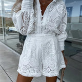 Lesley - Completo Elegante in Pizzo