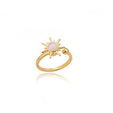 Anello in Oro con Pietra Luna Celestiale