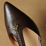 VANESSA MAE SCARPE CON TACCO IN PELLE VERA
