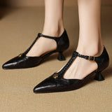 VANESSA MAE SCARPE CON TACCO IN PELLE VERA