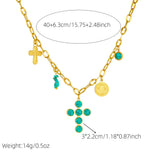 Collana Esclusiva con Croce Turchese