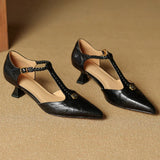 VANESSA MAE SCARPE CON TACCO IN PELLE VERA