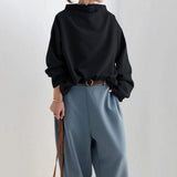 Lisa | Top casual con colletto alto