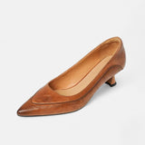 Décolleté in pelle Amara