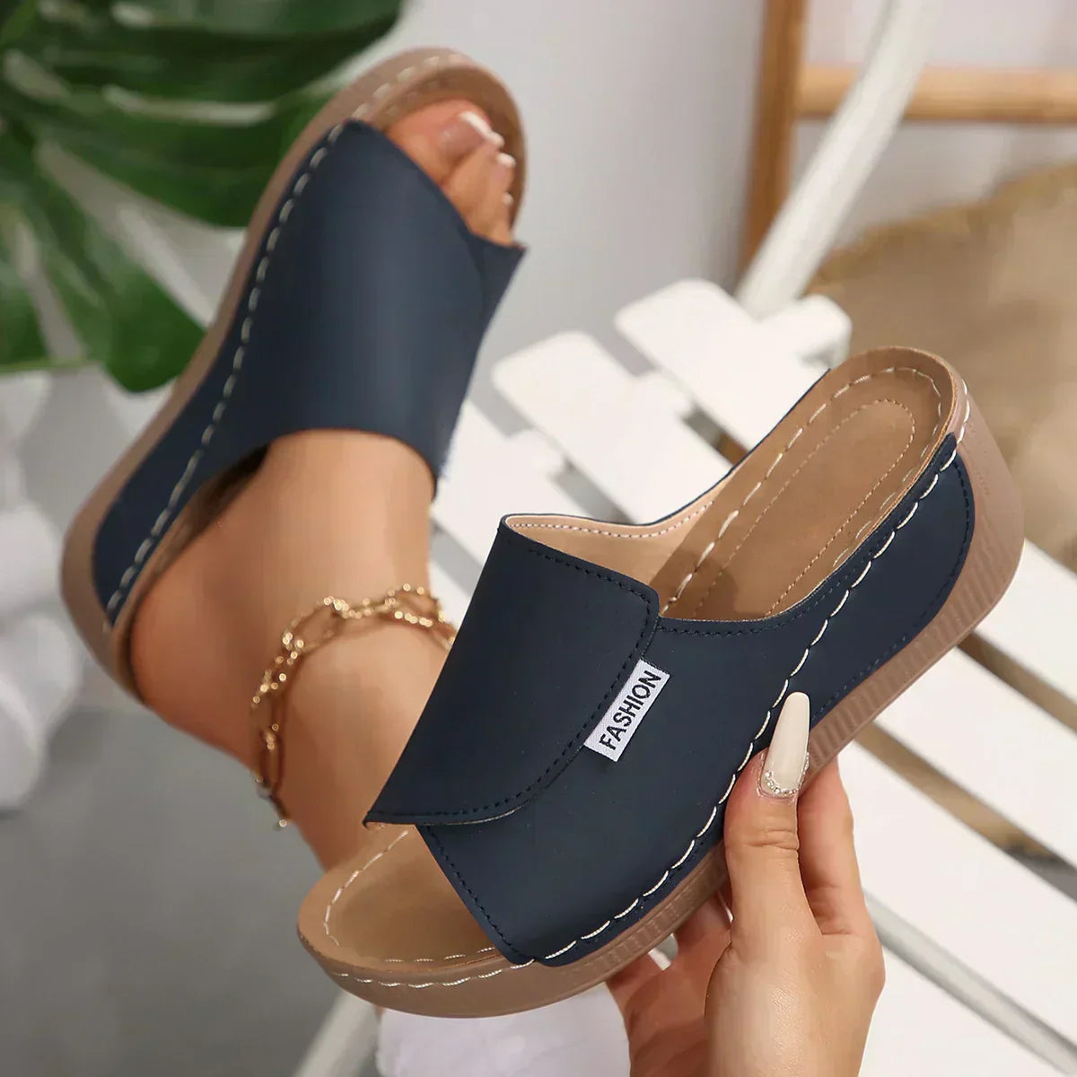 Rumi - Sandali Ortopedici con Tacco Wedge