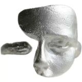 Anello Regolabile con Faccia Astratta in Argento