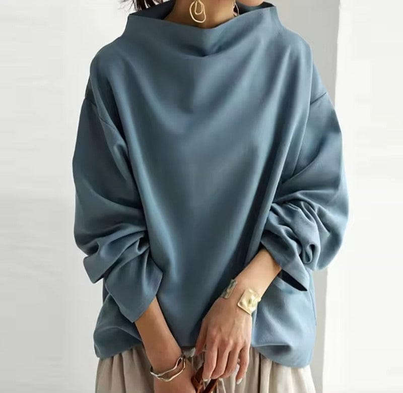Lisa | Top casual con colletto alto