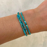 Bracciale Chic in Oro e Turchese con Perline