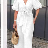 LYNORA | ABITO MIDI ELEGANTE CON SCOLLO A V