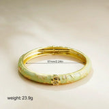 Bracciale Aperto Cloisonné Floreale Vintage
