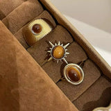 Set di Anelli Golden Solar Trio
