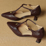 VANESSA MAE SCARPE CON TACCO IN PELLE VERA