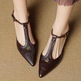 VANESSA MAE SCARPE CON TACCO IN PELLE VERA