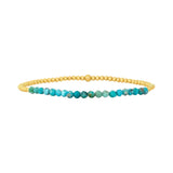 Bracciale Chic in Oro e Turchese con Perline