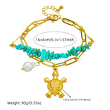 Bracciale Esclusivo in Turchese con Tartaruga