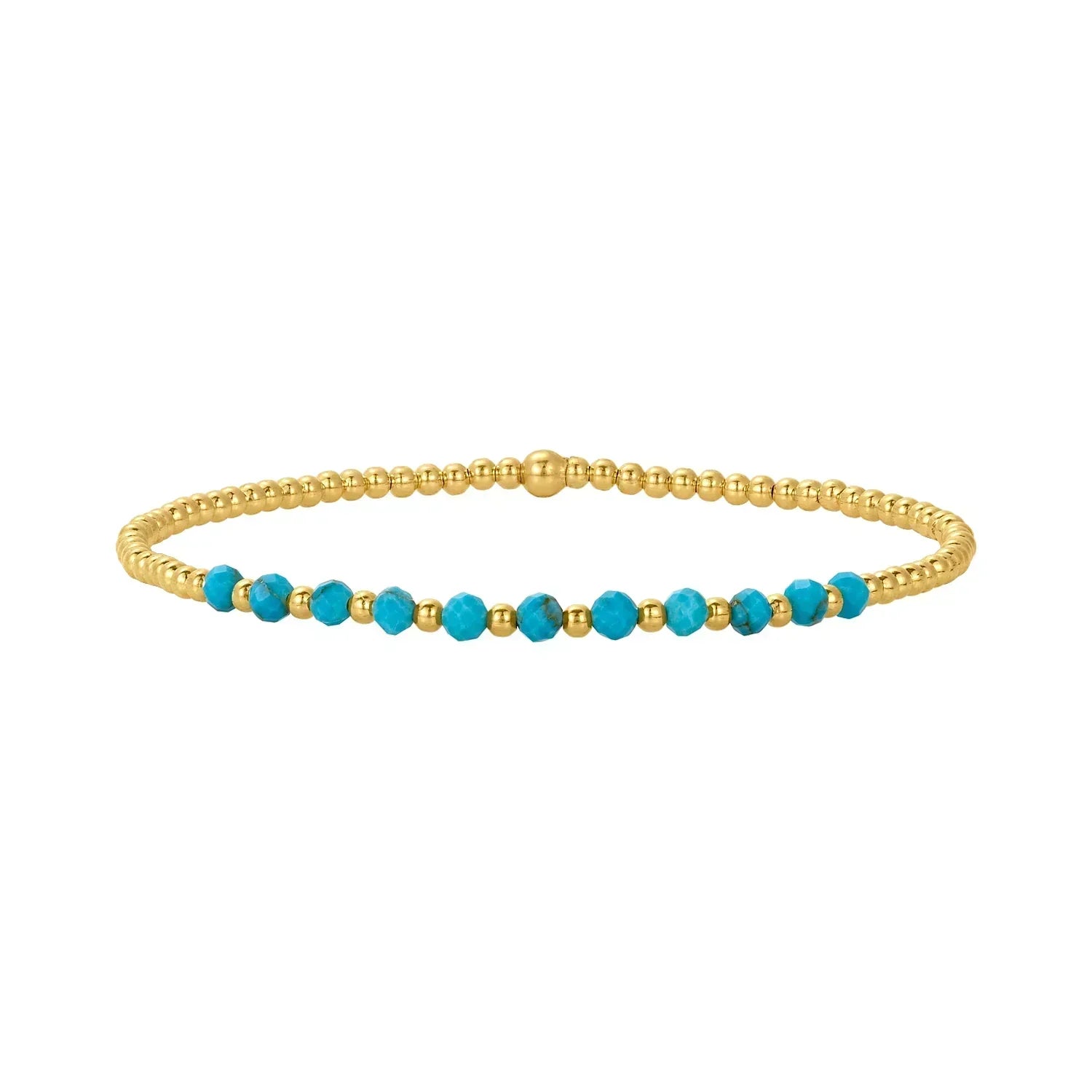 Bracciale Chic in Oro e Turchese con Perline