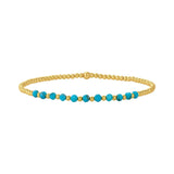 Bracciale Chic in Oro e Turchese con Perline