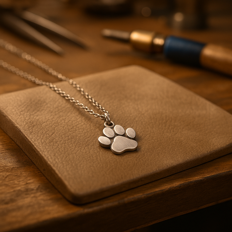 Collana Elegante in Argento con Zampa