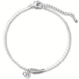 Bracciale Memoriale Argento con Ala d'Angelo e Impronta di Zampa