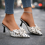 Taloni Vivienne con fiocco a pois