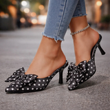 Taloni Vivienne con fiocco a pois