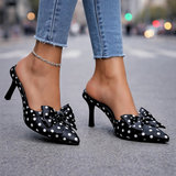 Taloni Vivienne con fiocco a pois
