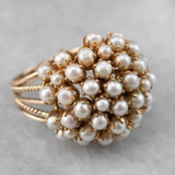Bush - Anello con Perle Intarsiate