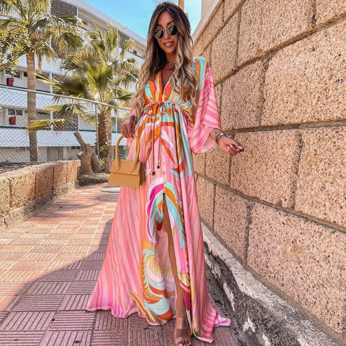 Daria - Vestito Kaftan da Vacanza