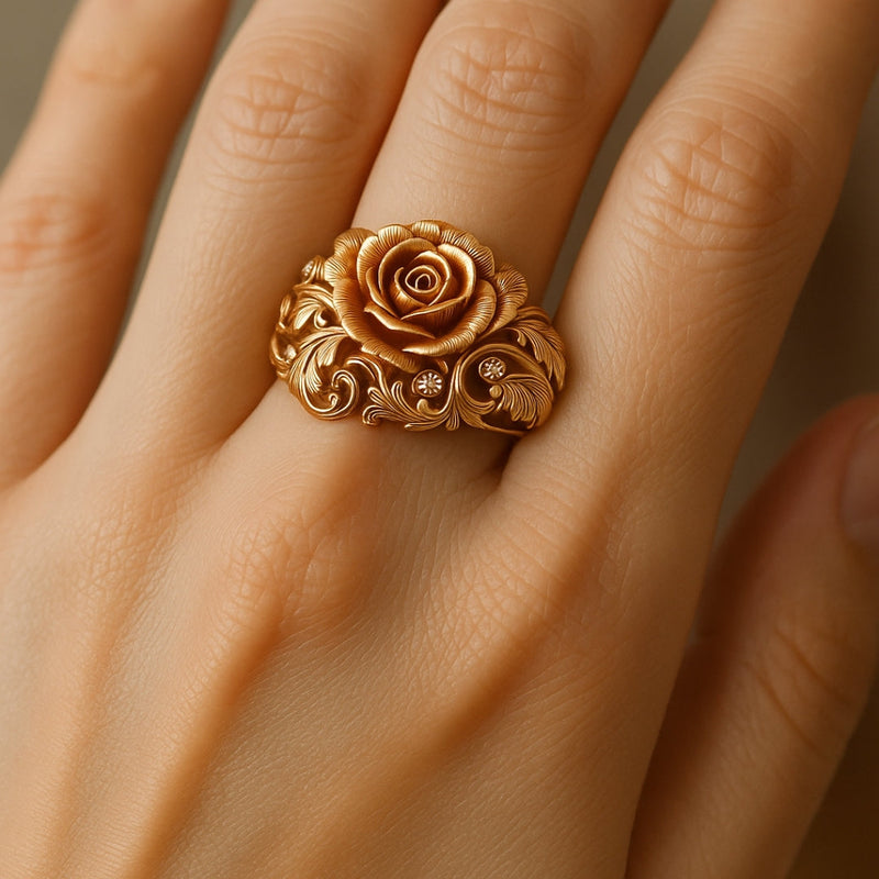 Anello Fiore Dorato