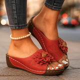 ROSALINA BLOSSOM SCARPE SLIP-ON IN PELLE