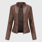 Giorgina™ - Giacca in Pelle Elegante per Donne