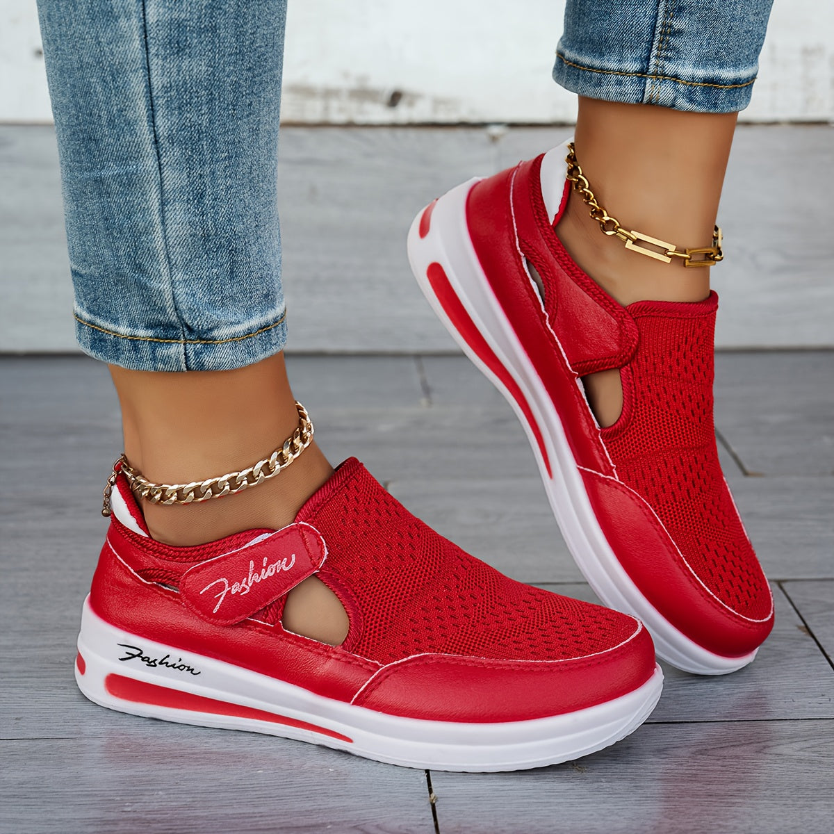 Scarpe traspiranti slip-on con comfort stabile