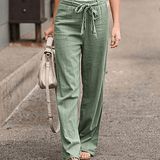 Joleen - Pantaloni Relax Donna Con Corda E Vita Elastica