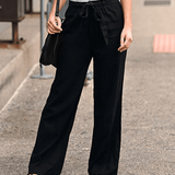 Joleen - Pantaloni Relax Donna Con Corda E Vita Elastica